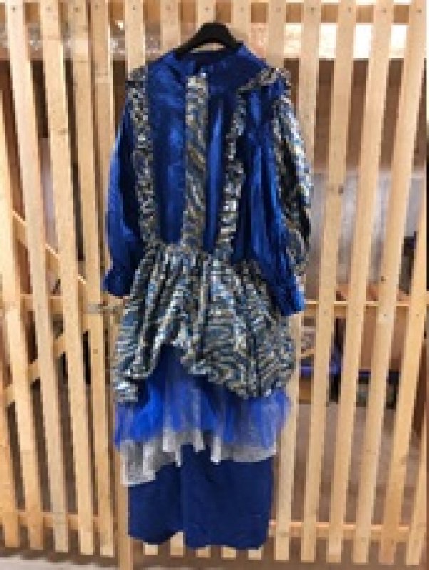 Kleid blaues Einzelstück Gr. M